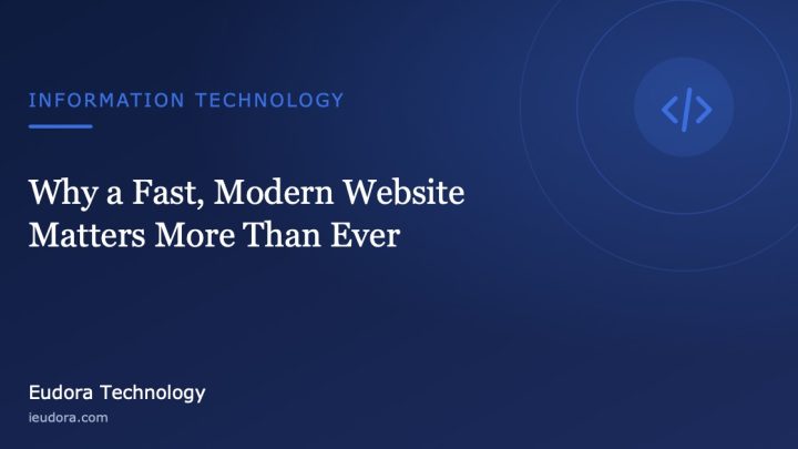 Why a Fast, Modern Website Matters More Than Ever