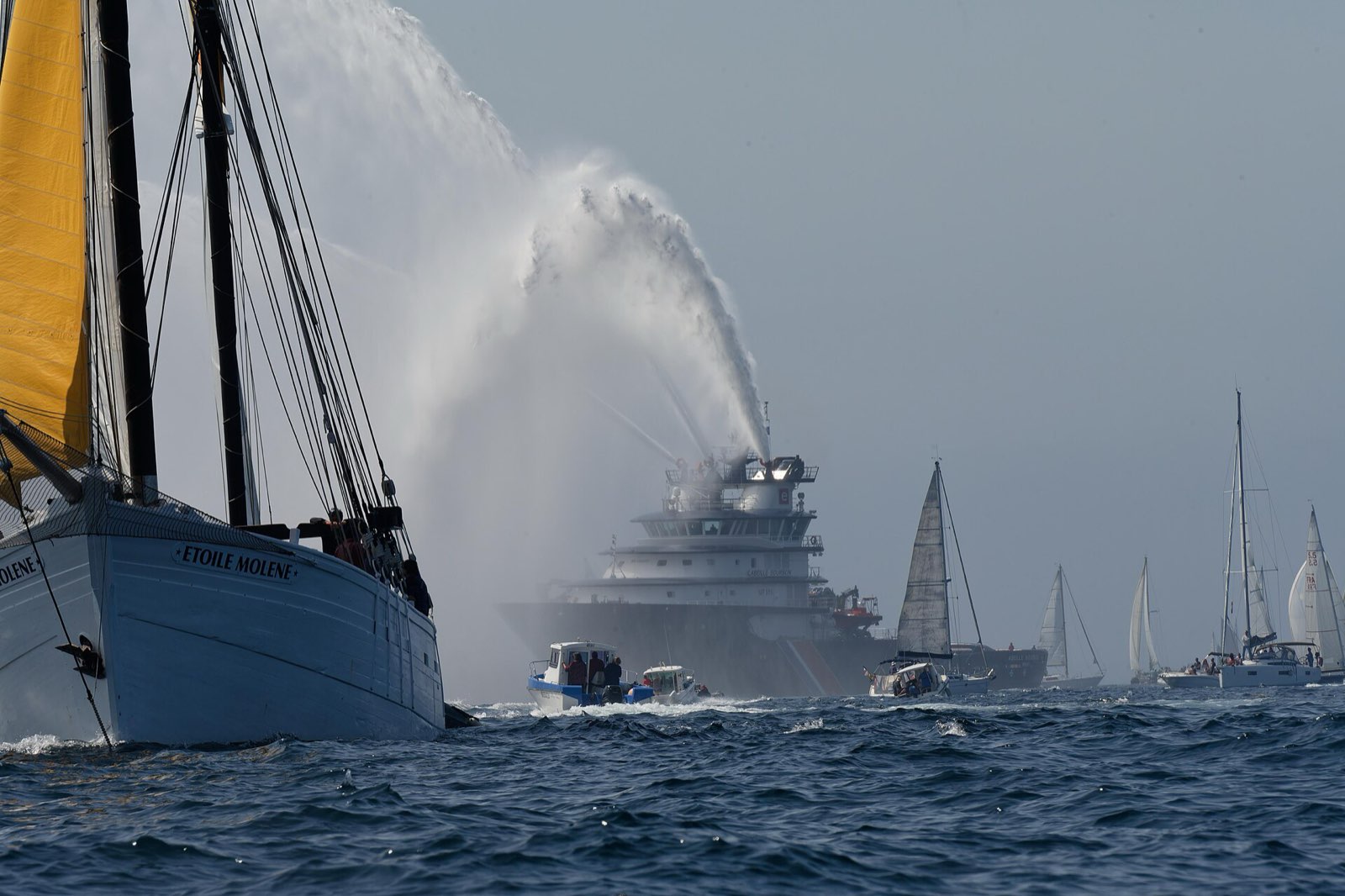 During the Brest International Maritime Festival 2024, majestic sailing ships, traditional boats, and vessels from all over the world gathered in Brest harbor. For six days, 627 bo